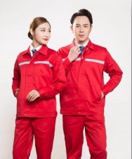 工地工作服玫红色